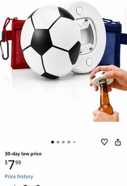 Soccer Ball Bottle Opener keychain new