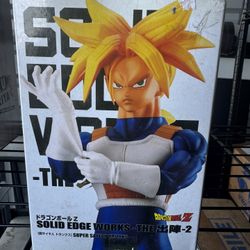 Dragon Ball Z Super Saiyan Trunks Solid Edge Works Banpresto Figure w/ Box