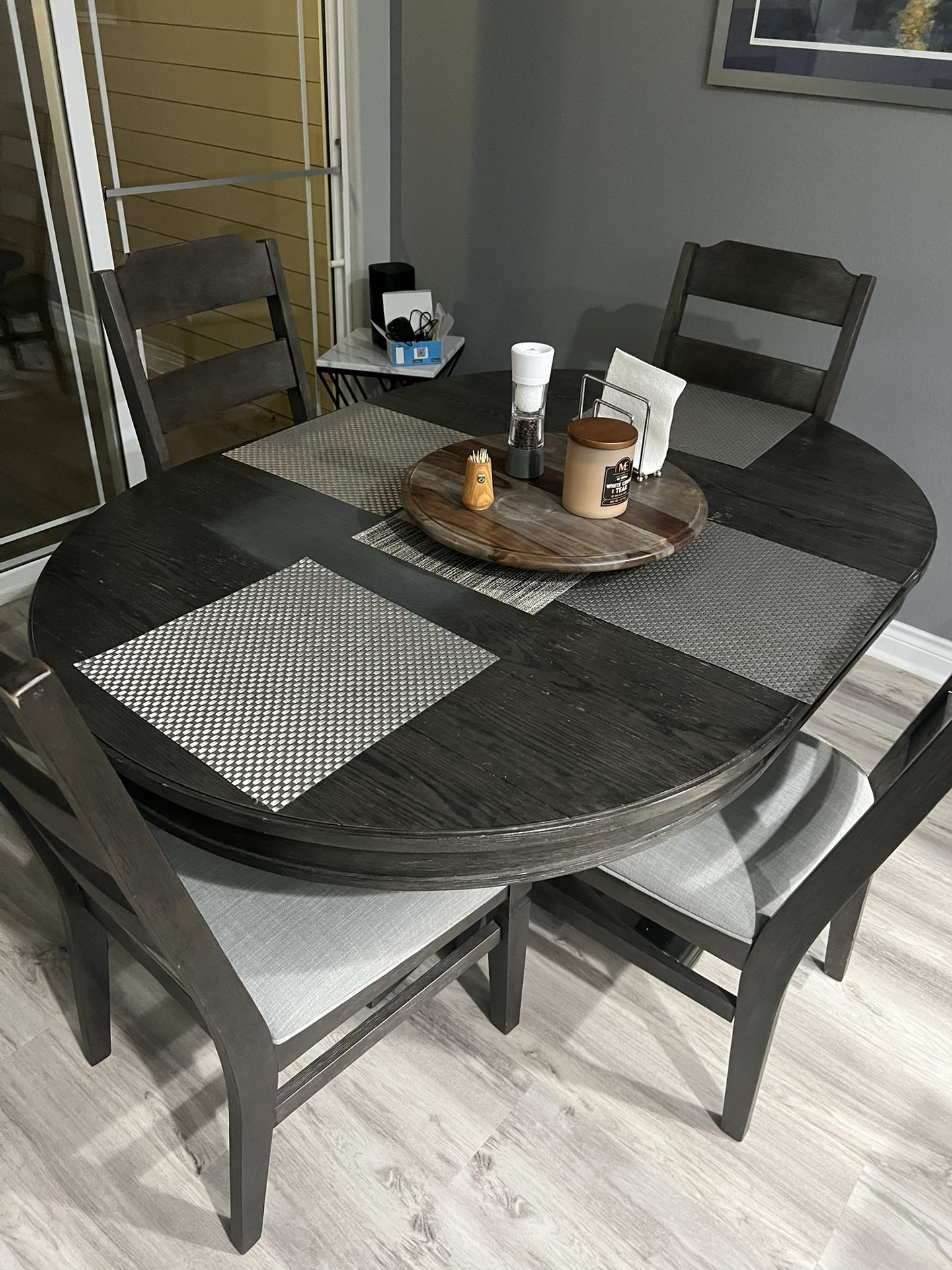 Breakfast Dining Table With 4 Chairs