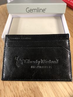 Brand New Genuine Leather Credit Business Card Holder Wallet with RFID Protection 