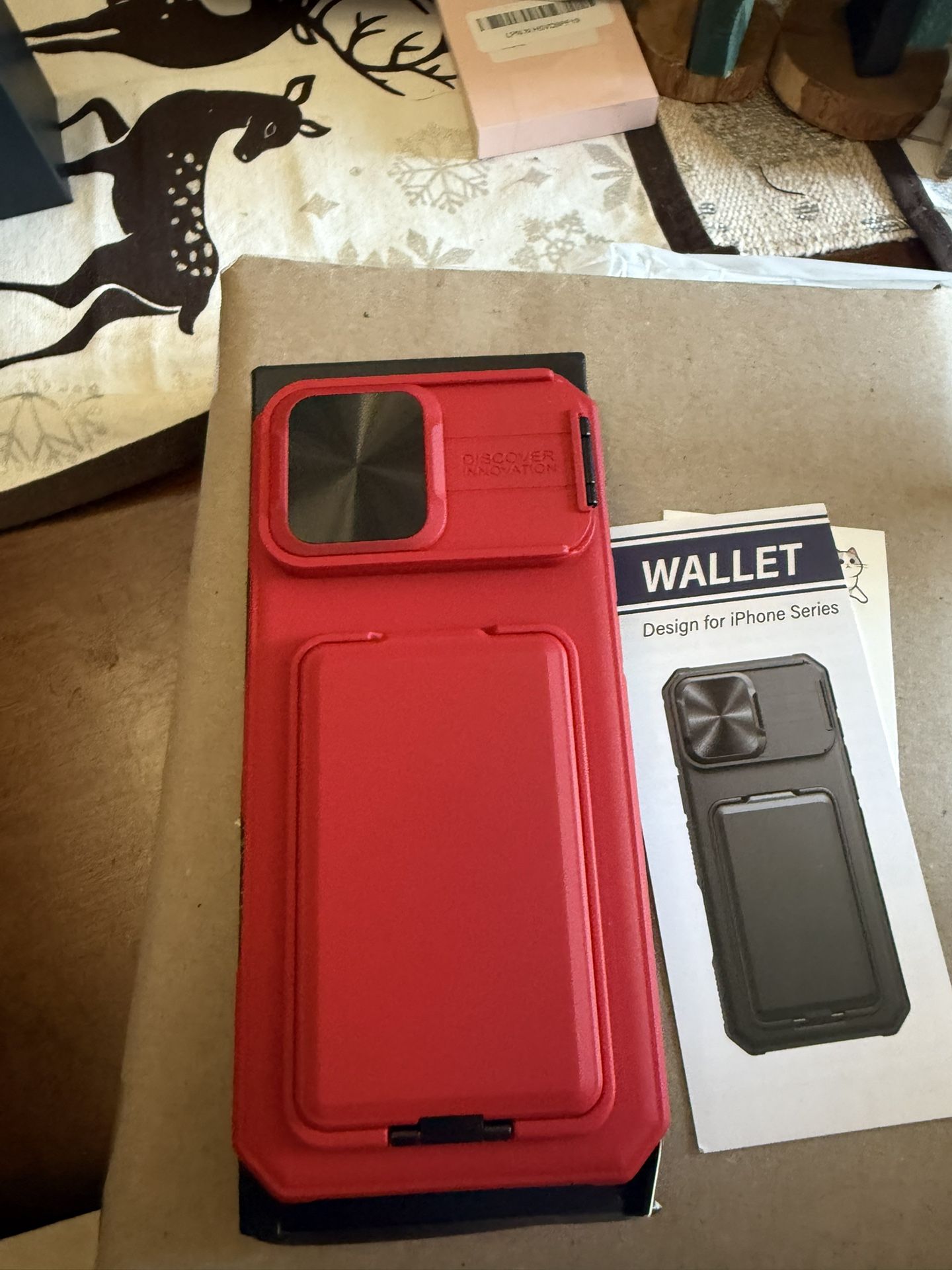 New iPhone 17 Pro Wallet Case Red