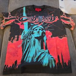 Godspeed Statue of Liberty Graphic T-Shirt