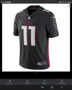Men's Authentic JULIO JONES #11 Atlanta Falcons Black Nike Vapor Limited Jersey