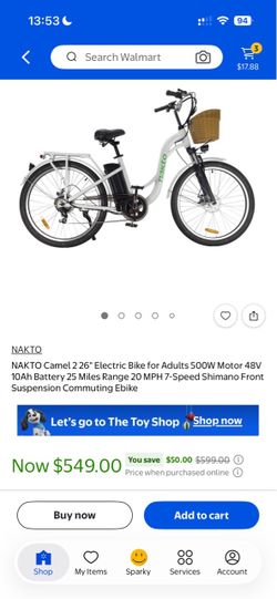 Nakto e bike with charger and new controller and display