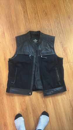 Harley-Davidson Black Leather Motorcycle Vest