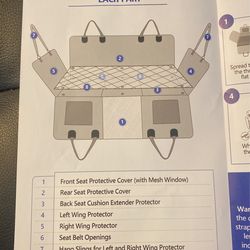 Back seat Dog car seat