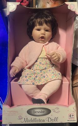 New with box -Lee Middleton Jessie Doll, a lifelike collectible baby doll. Lee Middleton dolls designed by Reva Schick