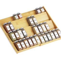 Bamboo Spice Organizer - New
