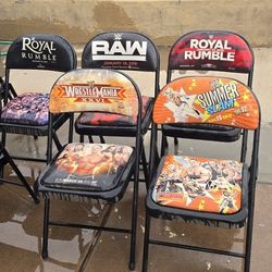 WWE Event Commemorative Folding Chairs – Royal Rumble, WrestleMania, SummerSlam, RAW & More