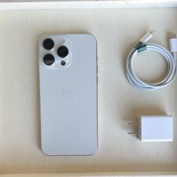 iPhone 15 Pro Max 📲 256GB (White) AT&T SIM ONLY 
