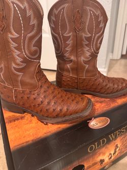 Roper  Ostrich Print Cowboy Boots