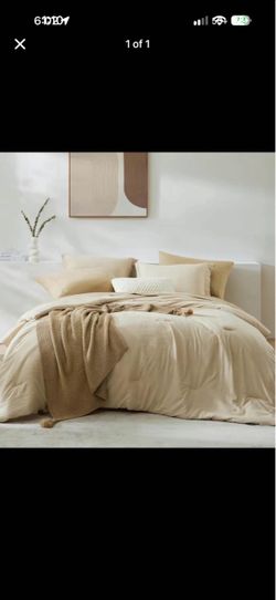 New cal king comforter 7pcs $80obo