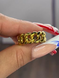 10kt Cuban link ring