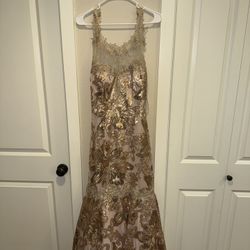 Gold Mermaid Style Dress 