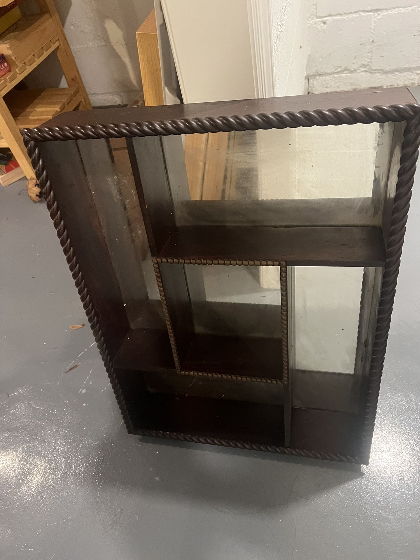 wall shelf with mirror