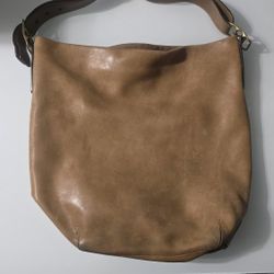 Cognac Leather Coach Bag