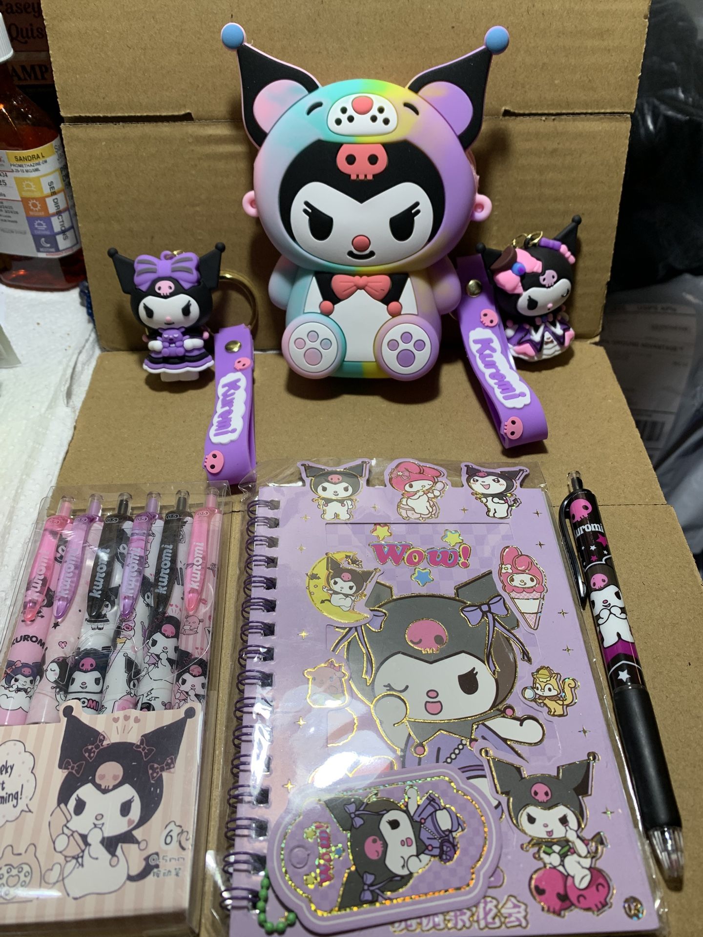 Kuromi Wallet And Keychains