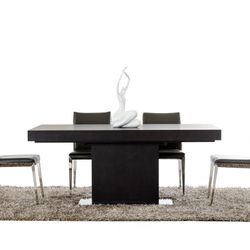 Dining table - Black Brown and Chrome 