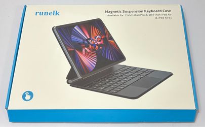 Runelk Magnetic Suspension Keyboard Case iPad Pro 10.9" (Open Box):(#1276)