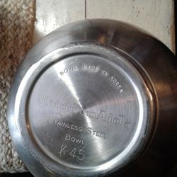 Kitcheaid Mixer Bowl  K45 Twist Lock