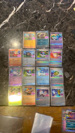 15 Pokémon cards from Chinese gem pack stamped cards