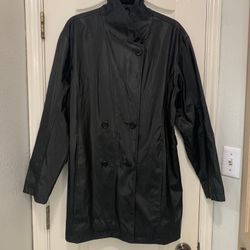 Men’s Large Black Austin Clothing Company Jacket Missing Belt