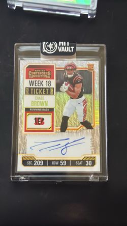 Chase Brown - (RC,Auto) Contenders 2023 #105 09/18