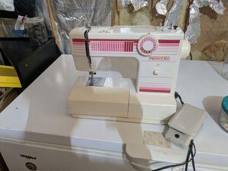 White sewing machine