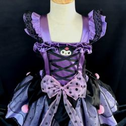 New Kuromi Girls Twirly Dress Great For Birthday Party Size 4/5 And 6/7