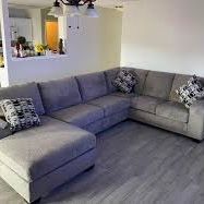 Brand New Chaise Style Couch With Pillows 