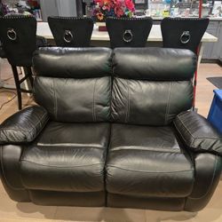 Leather Loveseat Sofa 