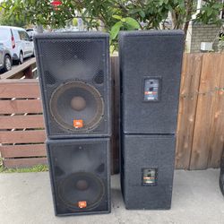 JBL MPro 15 Inch Speakers