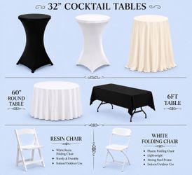 Tables chairs & and decor
