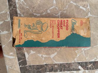 Vintage Climax 51 Cast Iron Food & Meat Chopper - In Original Box