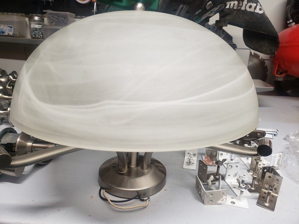 Lg Overhead Light W/ 3 Bulbs