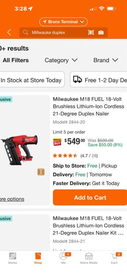 Millwaukee Duplex Nailer