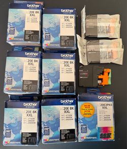 Brother LC20E XXL Genuine Ink Bundle — 12 Sealed Cartridges — $90 OBO