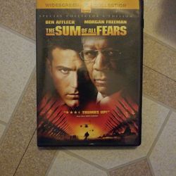 The Sum Of All Fears Dvd