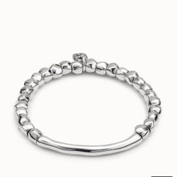 UNOde50 Sterling Silver Plated Stretch Bracelet