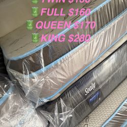 New Beds With Box Spring. King. Queen. Full. And Twin   Mattress Sets