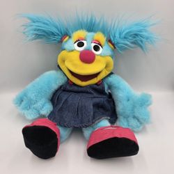New Vintage Mathmatazz Annie O Hand Puppet Plush By Scott Foresman Blue 15"