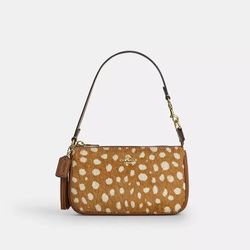 Coach Nolita 19 With Deer Print Gold/Brown Multi