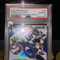 Dodgers Luffy psa 10