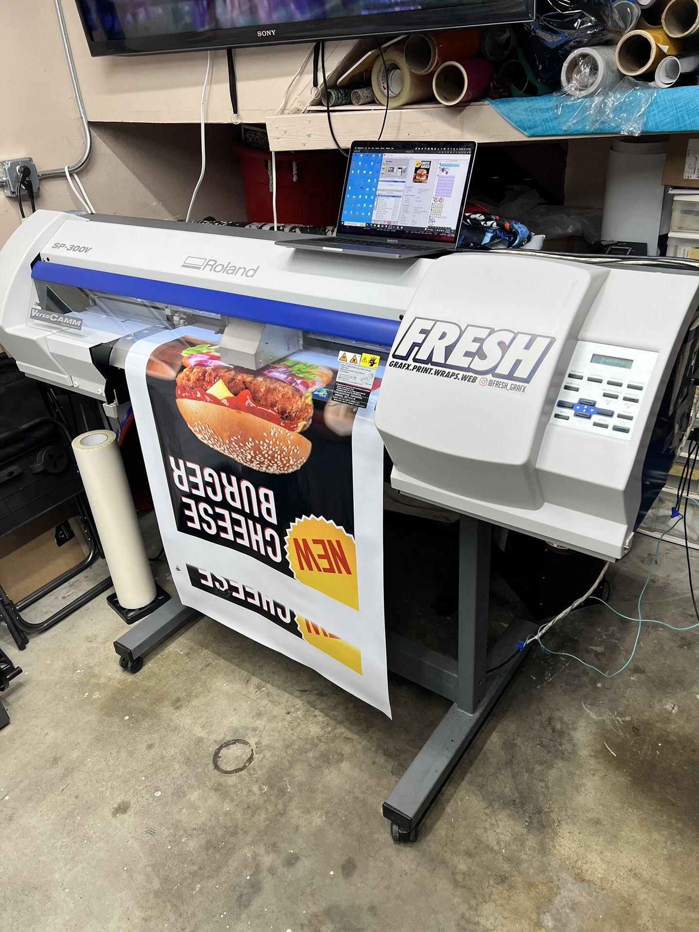 Roland SP-300v Eco-Solvent printer
