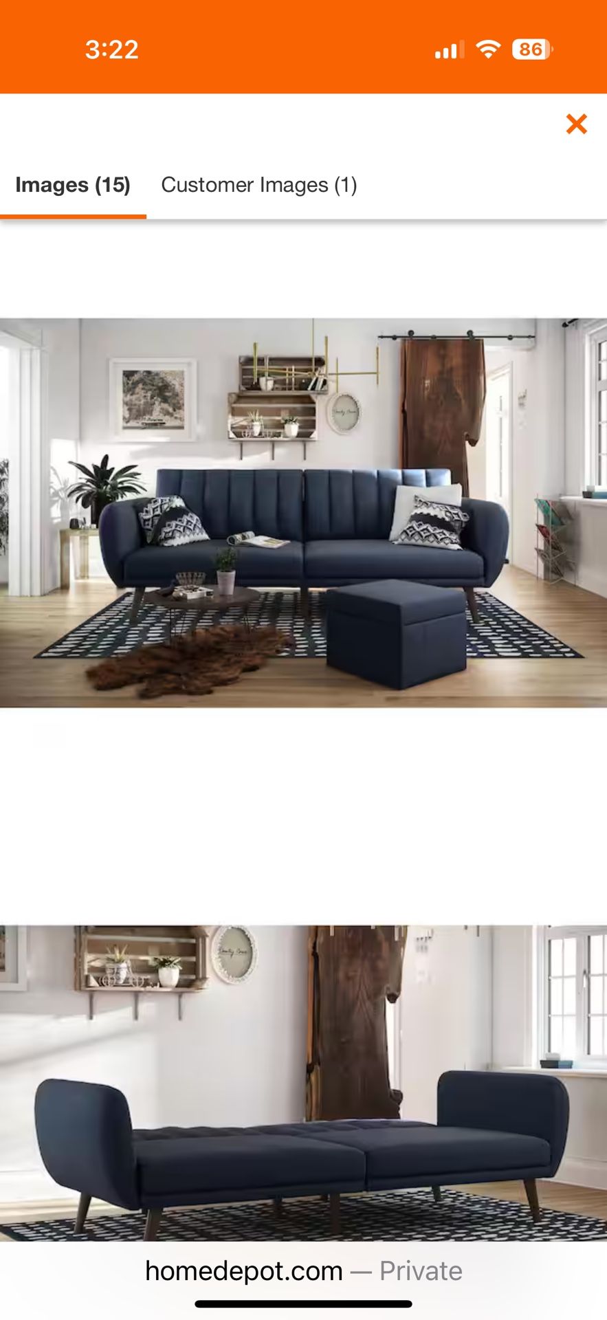 Linen Futon