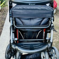 Baby Trend Sit N Stand Double Stroller Modern Khaki – Excellent Condition