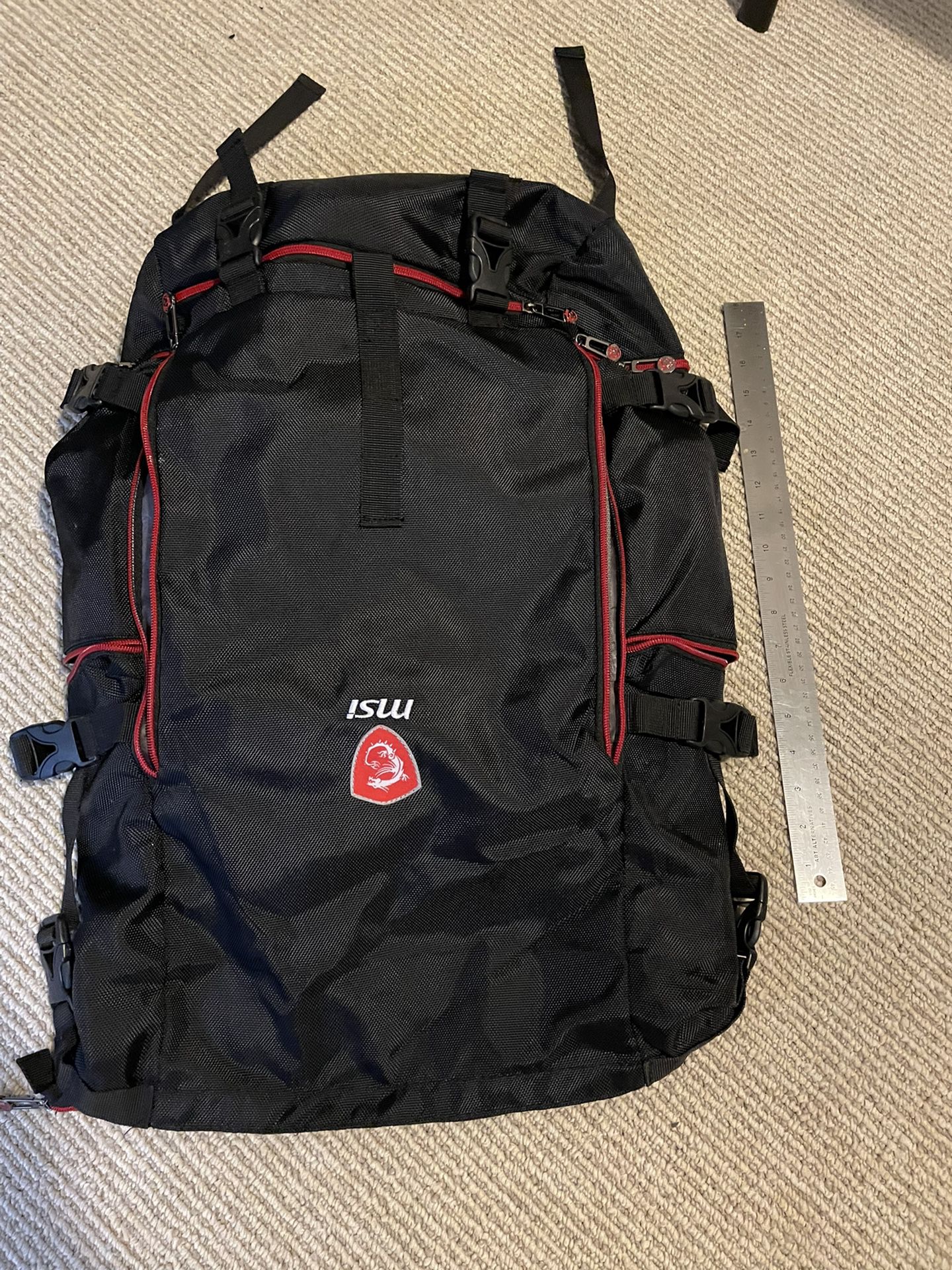Msi Backpack With Msi Stickers 