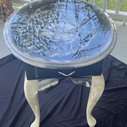 Vintage End Table Cherry Wood And Shabby Chic! 