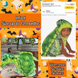 Rubies Baby Turtle Halloween Costume, 0–12 Months