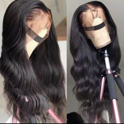 Lace Front Human Hair Wig Body Wave Straigt And Curly